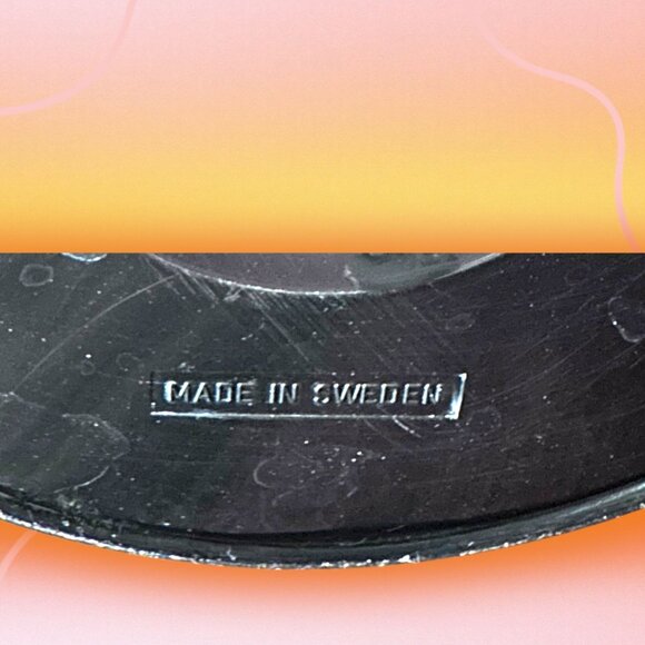 Vintage MCM Orange Black Teak Handle & Stopper G. Rosendahl Swedish Thermos - Picture 10 of 16